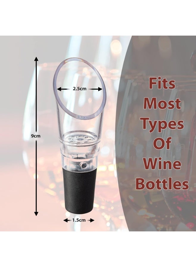 CLENEA Wine Aerator Pourer Spout, Instant Red Wine Air Aeration and Decanter Spout, Portable Wine Enhancer for Most Wine Bottles, Perfect Wine Accessories - Image 3